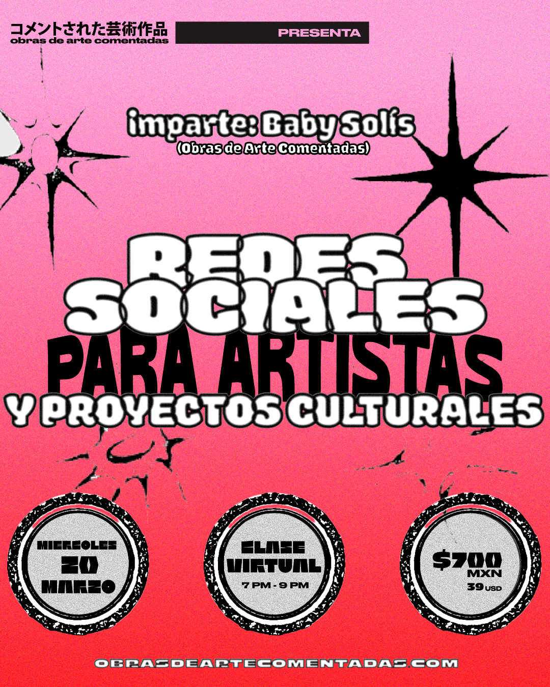 Redes Sociales para artistas y proyectos culturales