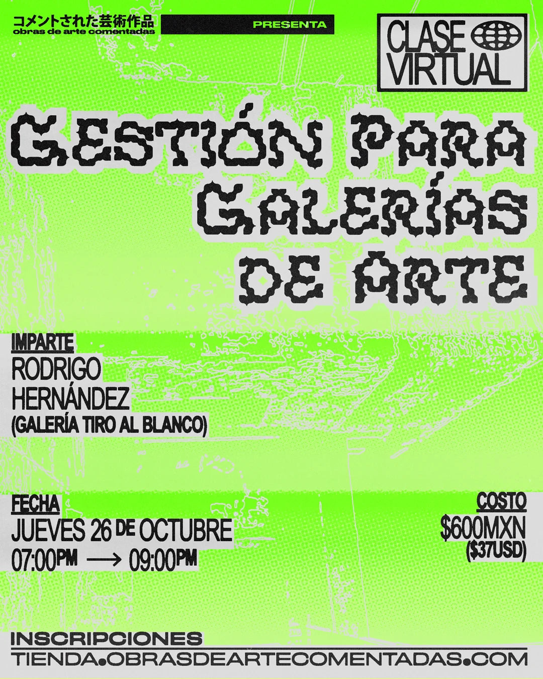 Gestión para galerías de arte por: Rodrigo Hernández